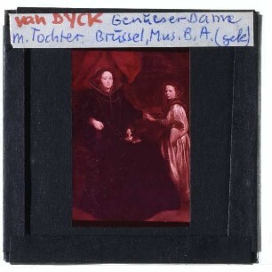 Dyck, Porträt von Porzia Imperiale und ihre Tochter