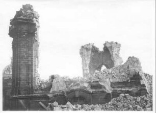 Dresden-Altstadt. Ruine der Frauenkirche