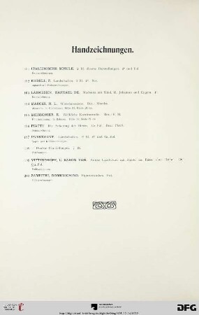 Handzeichnungen (Nr. 191-200)