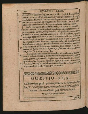 Quaestio XXIX. - XXX.