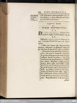 Caput XLVII. De Iuris Prudentia