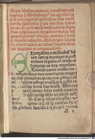Antidotarius animae