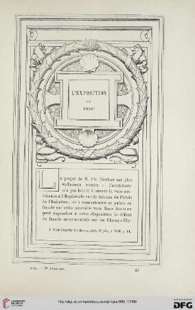 3. Pér. 13.1895: L' exposition de 1900, [2]