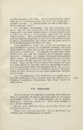 VII. Erbrecht