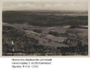 Neunkirchen im Odenwald, Ausblick vom Kaiserturm auf die Neunkircherhöhe