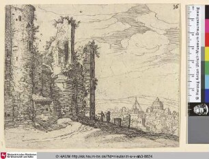 [Blick auf Rom vom Berg Pincio; View of Rome, seen from Monte Pincio; Gezicht op Rome vanaf Monte Pincio]