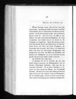 Münster, den 9. October 1901