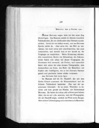 Münster, den 9. October 1901