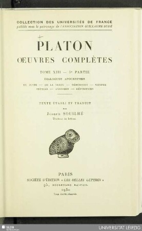 T. 13, Partie 3: Dialogues apocryphes
