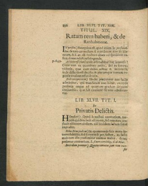 Lib. XLVII. Tit. I. - XXIII.