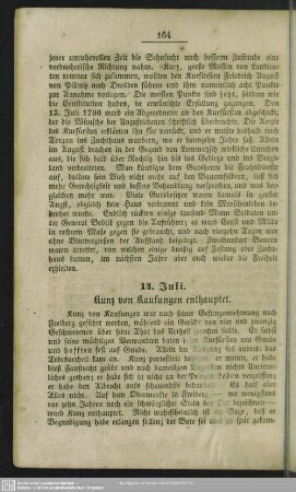 14. Juli. Kunz von Kaufungen enthauptet