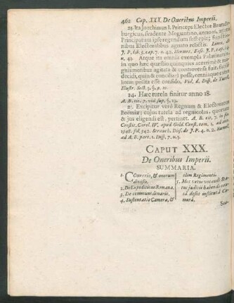 Caput XXX. De Oneribus Imperii.
