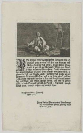 Bildnis des Frantz Antoni Baumgarten