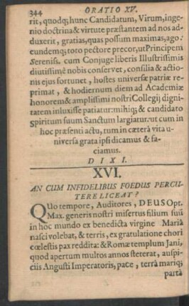 Oratio XVI.