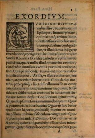 In septem Psalmos poenitentiales Isagoge