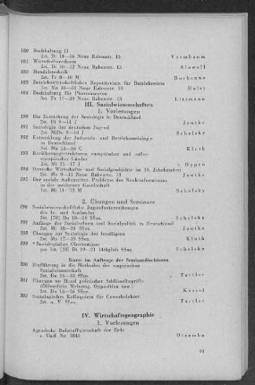III. Sozialwissenschaften