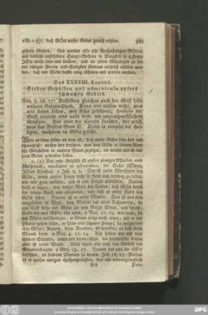 Das XXXVIII. Capitel. Sieben Gehülfen und adminicula unsers schwachen Gebets.