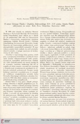 53: [Rezension von: Ewa Chojecka, O sztuce Górnego Śląska i Zagłebia Dąbrowskiego XV-XX wieku. Sztuka Śląska odkrywana na nowo]