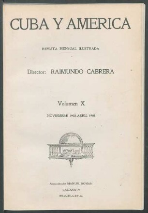 Índice del Volúmen X. Noviembre de 1902. - Abril de 1903.
