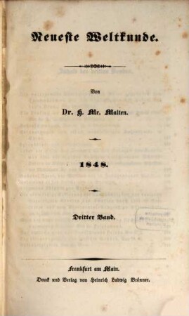 Neueste Weltkunde. 1848,3/4