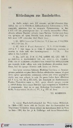 1: [Mittheilungen aus Handschriften, 2]