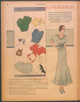 La elegancia en los modelos para jovencitas [Dibujos]