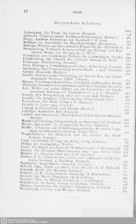 Besprochene Schriften