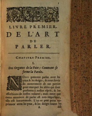 De l'Art de parler