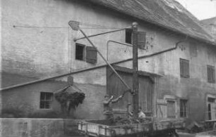 Fotografie: Lagertechnik, Lager, Festmist, Ein- und Auslagerungstechnik, Kran