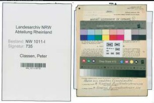 Entnazifizierung Peter Classen , geb. 24.09.1884 (Polizeibeamter)