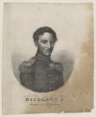 Bildnis des Zaren Nicolaus I. von Russland