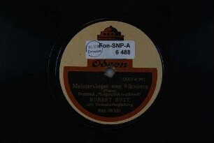 Meistersinger von Nürnberg : Preislied "Morgenlich leuchtend" / (Wagner)