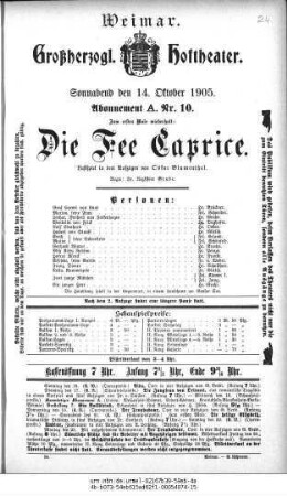 Die Fee Caprice