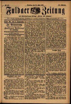 Ausgabe vom Dienstag, den 30. Juni 1896.