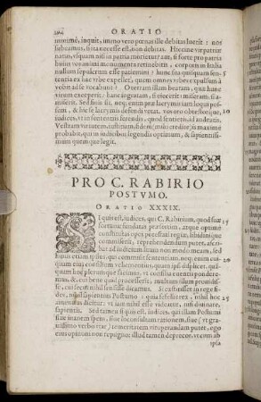 Pro C. Rabirio Postumo. Oratio XXXIX.