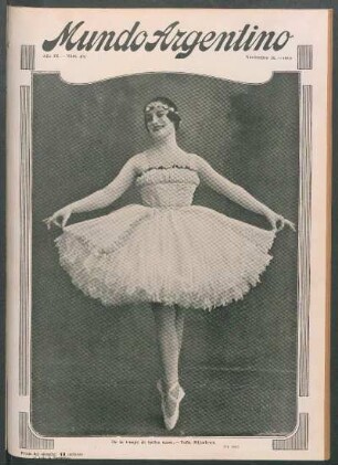De la troupe de bailes rusos. - Yeña Mijaelowa [Fotografía]