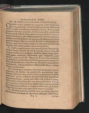 Disputatio XXIV. De Praedicationibus Inusitatis.