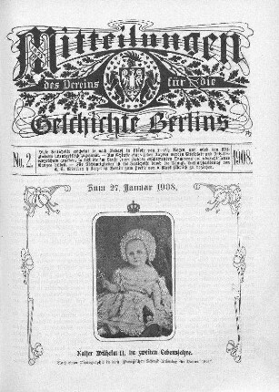 Kaiser Wilhelm II. im zweiten Lebensjahr