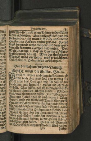 CLIII. Von der wahrenHertzens-Demuth. GOTT wiegt die Geister. Sir. 16.