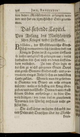 Das siebende Capitel. - Das vierzehende Capitel.