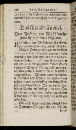 Das siebende Capitel. - Das vierzehende Capitel.