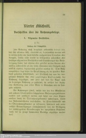Vierter Abschnitt. Vorschriften über die Rechnungsbelege.