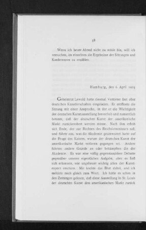 Hamburg, den 6. April 1903