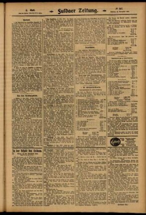 Dritte Ausgabe vom Dienstag, den 18. November 1913.