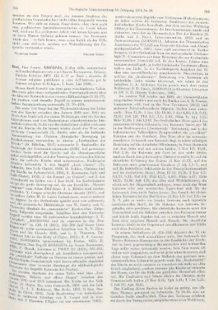 765-767 [Rezension] Bori, Pier Cesare, Koinonia