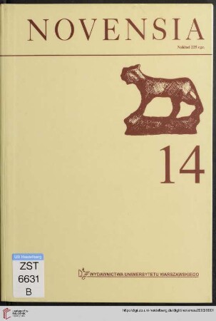 14: Novensia: Studia i Materiały