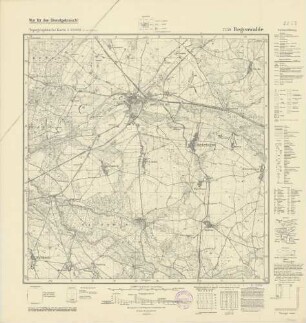 2258 (alte Nr.: 869) Regenwalde, Topographische Karte 1:25000 (4cm - Karte)