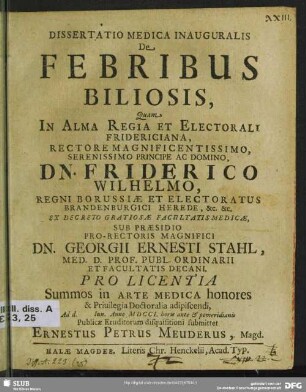 Dissertatio Medica Inauguralis De Febribus Biliosis ...