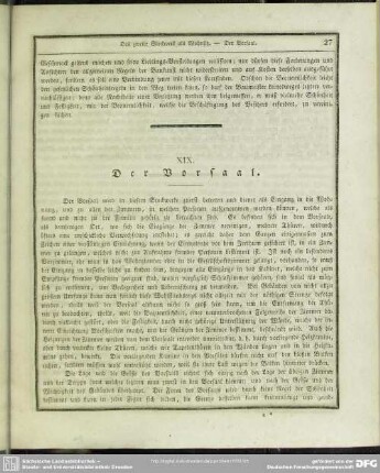 XIX. Der Vorsaal