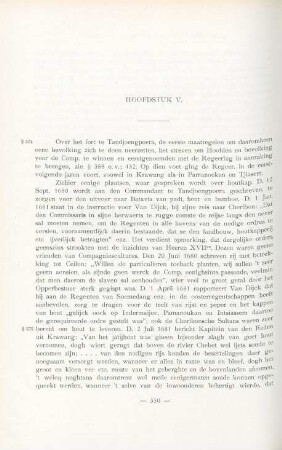 Hoofdstuk V. [Vestiging van 's Compagnies stelsel]